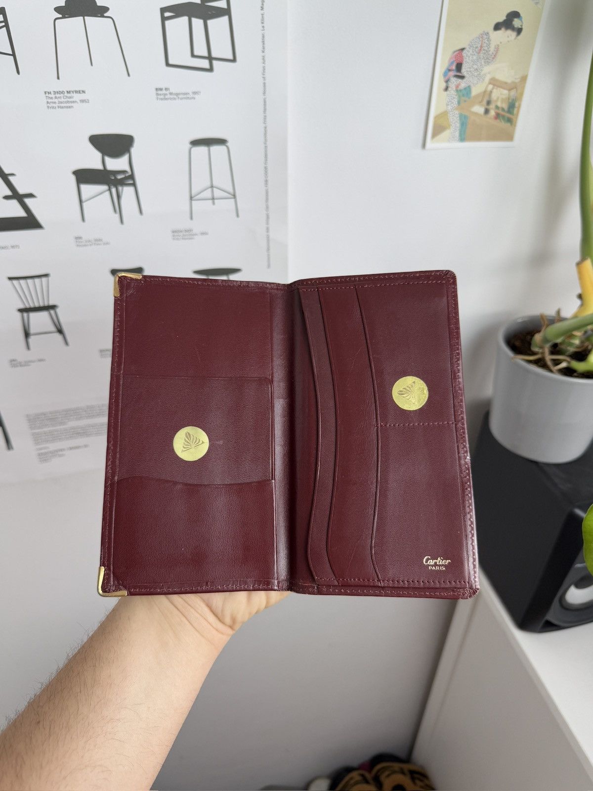Cartier × Designer × Vintage Vintage 90s Cartier Paris big logo leather wallet luxury y2k Size ONE SIZE - 3 Thumbnail