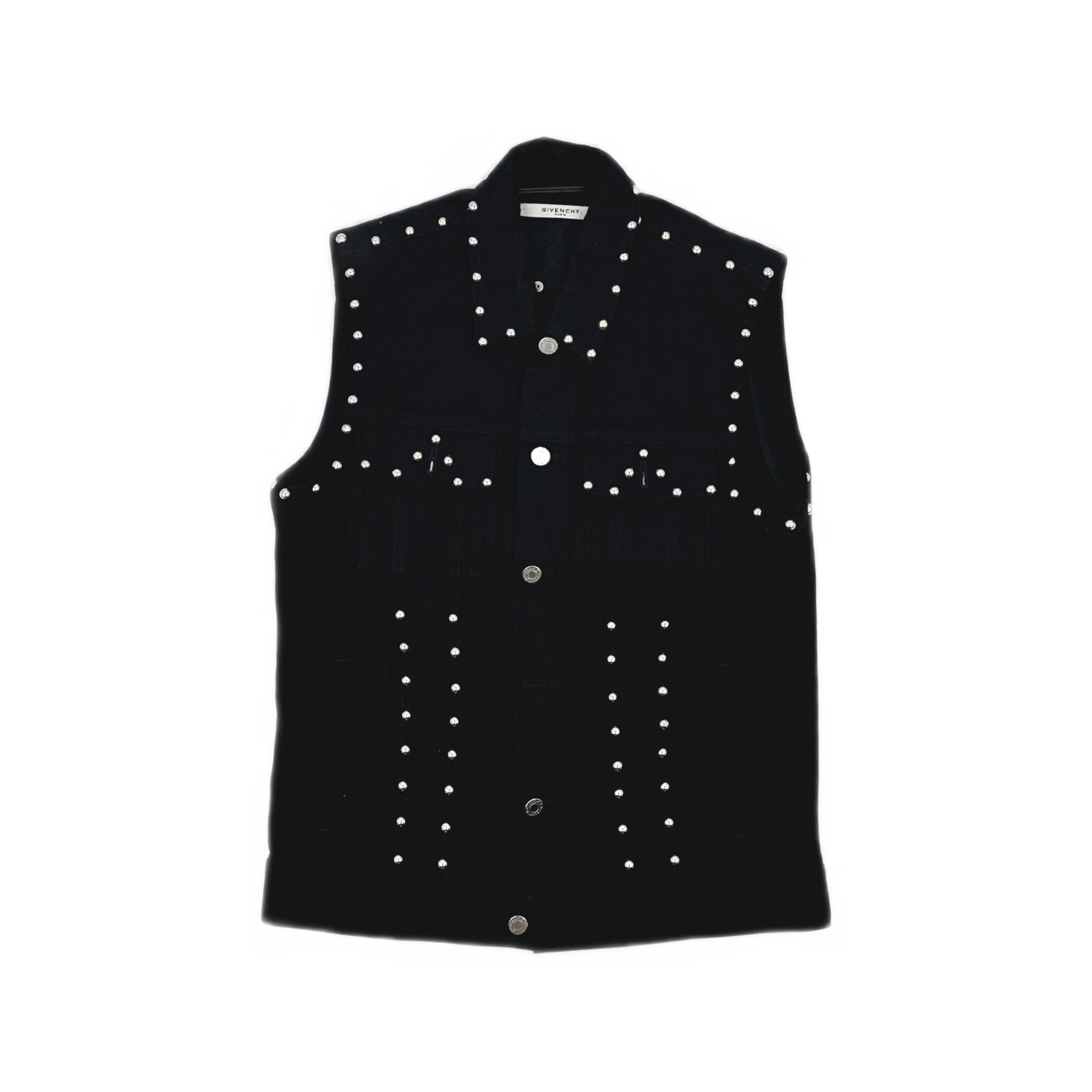 Givenchy Givenchy Studded Denim Vest Size M Size US M / EU 48-50 / 2 - 1 Thumbnail