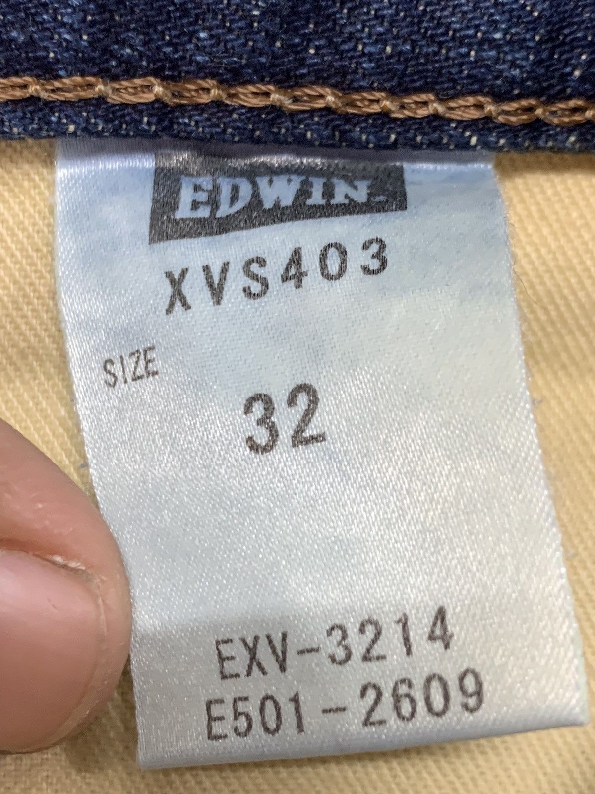 Edwin EDWIN exclusive vintage Faded Denim Leather Pocket Flap Size US 32 / EU 48 - 6 Thumbnail