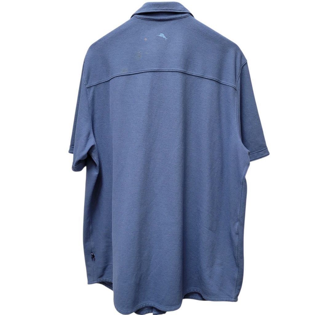 Tommy Bahama Tommy Bahama Mens Short Sleeves Button-Up Blue Shirt Size XL Size US XL / EU 56 / 4 - 3 Thumbnail