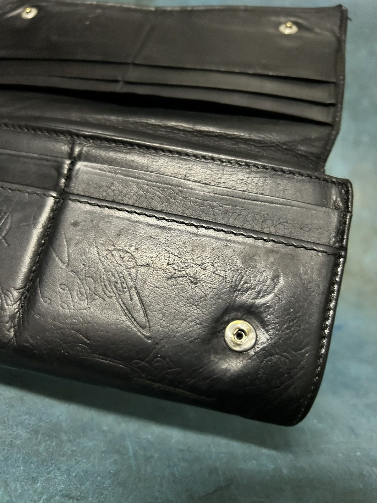 Vivienne Westwood London Orb Stamp Leather Black Long Wallet Size ONE SIZE - 10 Thumbnail