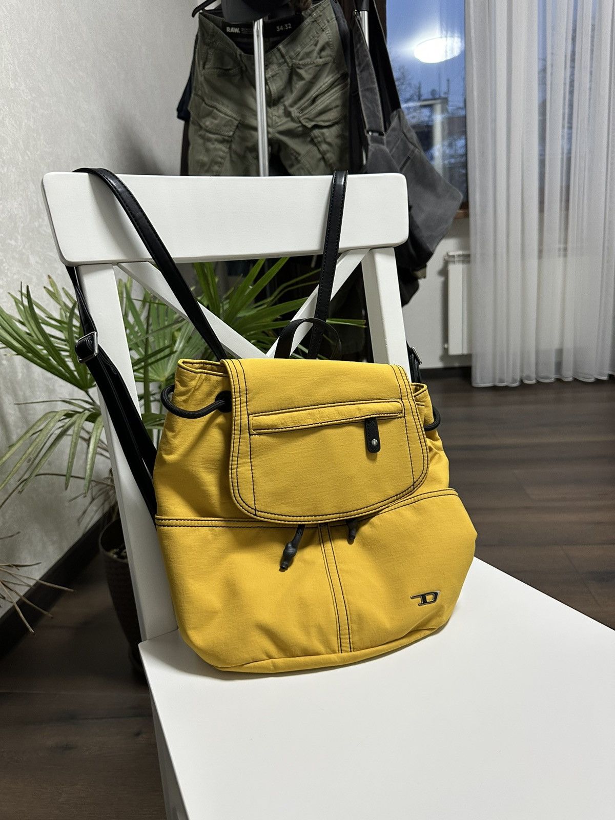 Vintage Yellow Diesel Bag Y2K Style Magnet System