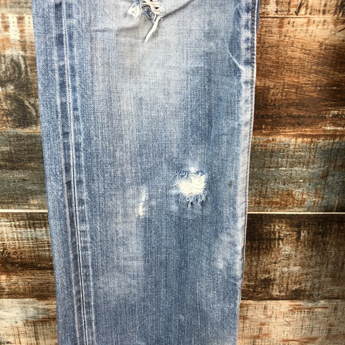 The Superior Labor DL The Superior Labor selvedge Distressed Denim Pants #A2445 Size US 32 / EU 48 - 11 Thumbnail