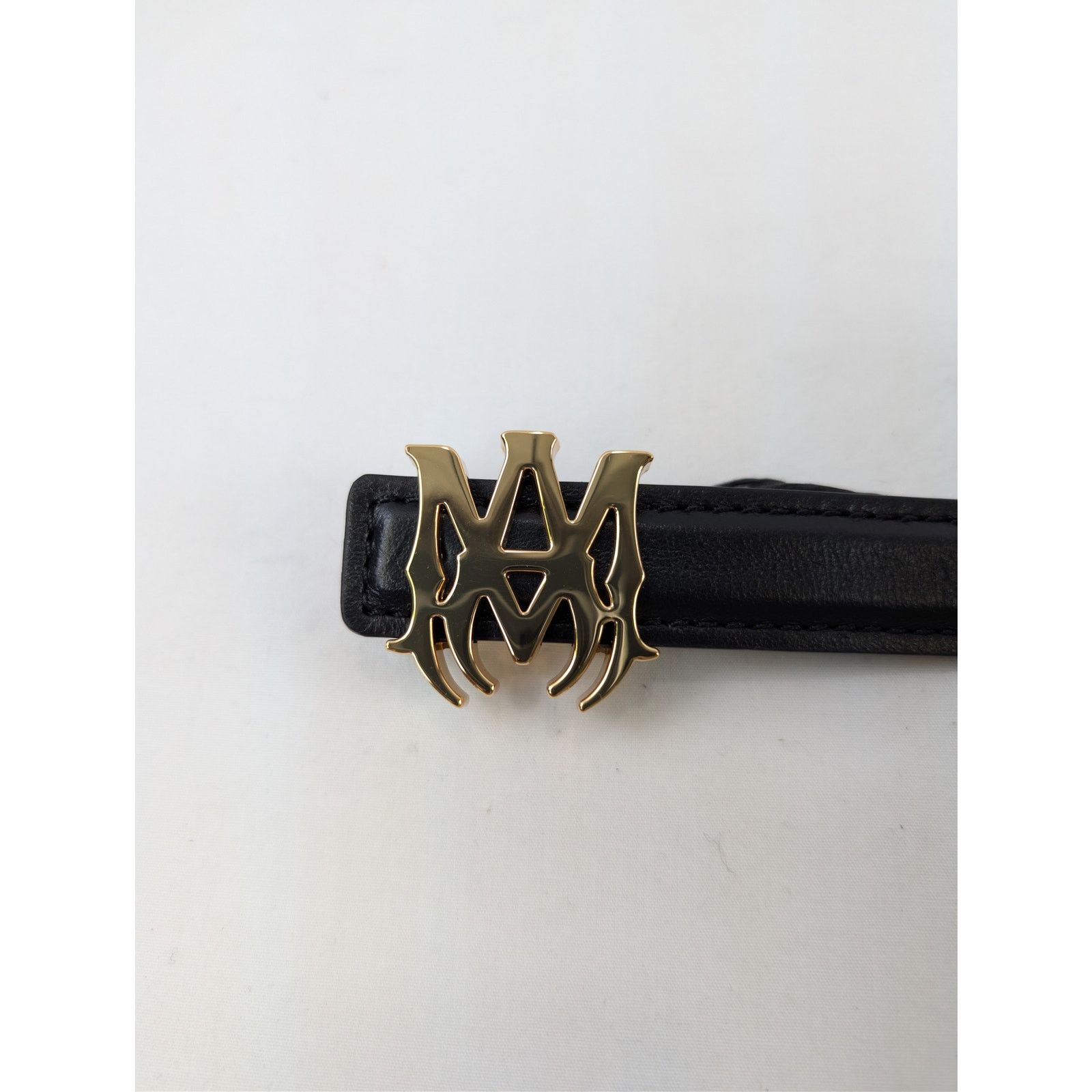Amiri o1rshd1 Size: 85cm / MA 2 Cm Belt in Gold/Black Size 34 - 7 Thumbnail