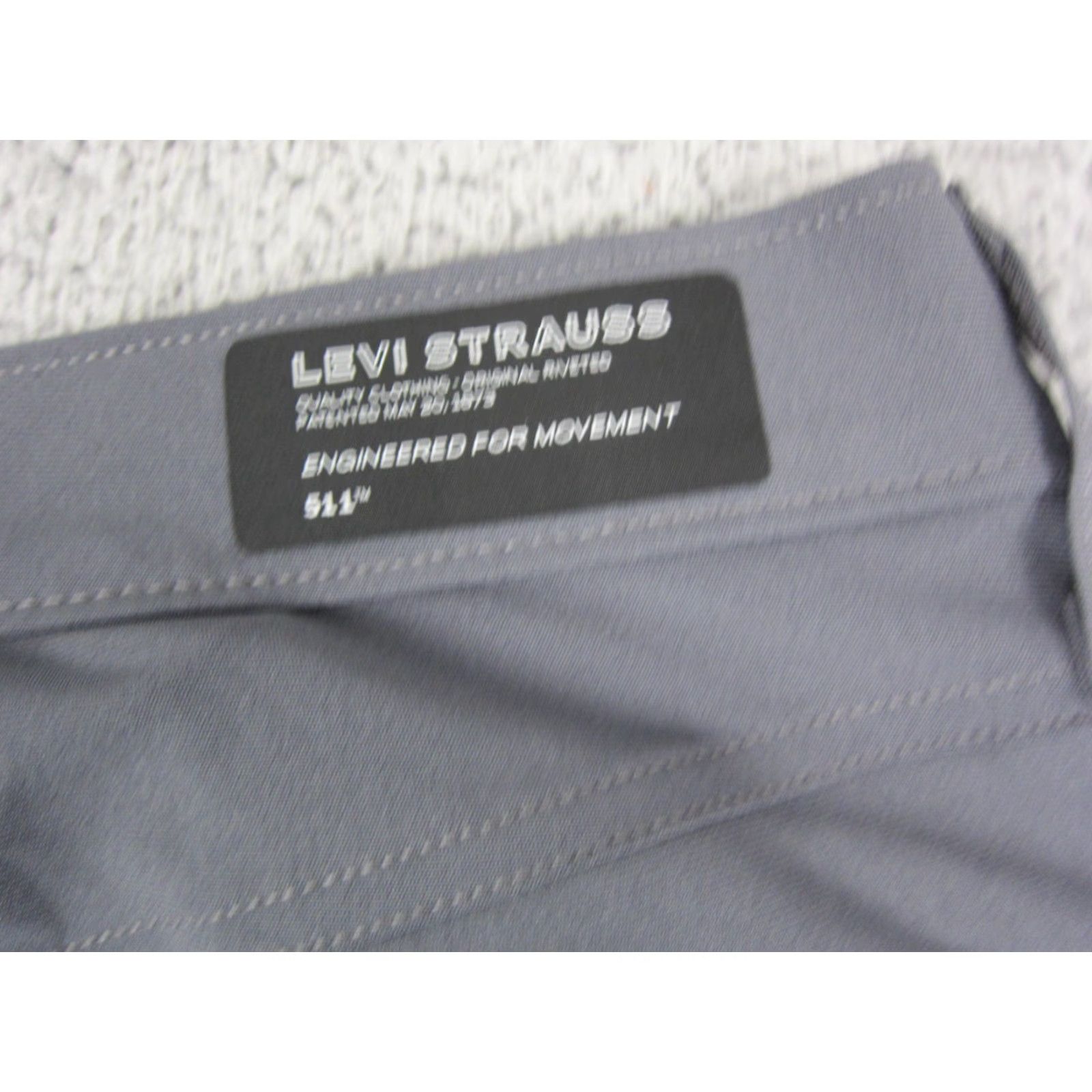Levi's Levis 511 Pants Mens 28x30 Gray Engineered Movement Slim Performance Comfort Casual Chin o Size US 28 / EU 44 - 3 Thumbnail