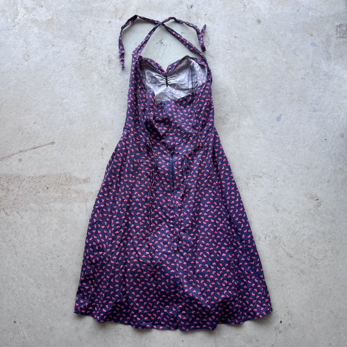 Other Vintage halter heart design midi dress Size L / US 10 / IT 46 - 8 Thumbnail