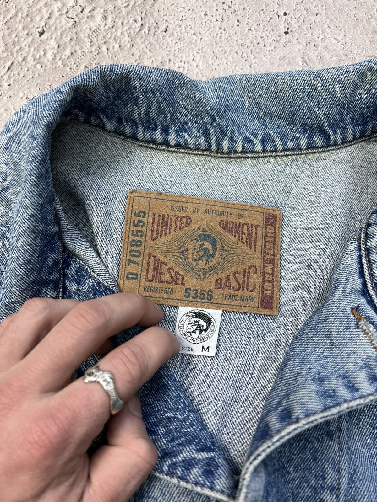 Diesel × Vintage Vintage Y2k 00s Archive Diesel Trucker Jacket Denim Jeans Size US M / EU 48-50 / 2 - 6 Thumbnail