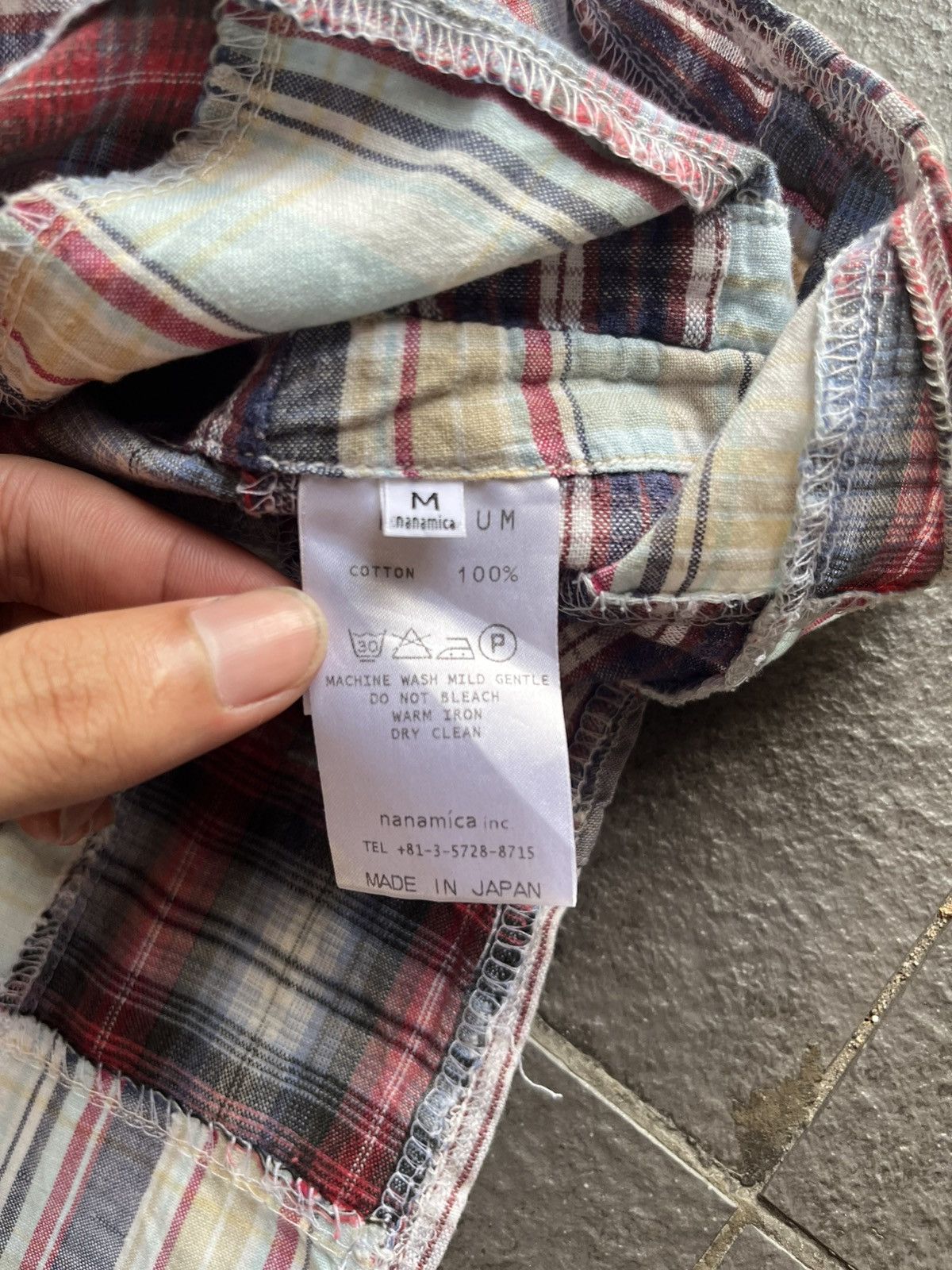 Nanamica Nanamica Patchwork Grunge Japan B/D Shirt Kurt Size US M / EU 48-50 / 2 - 13 Thumbnail