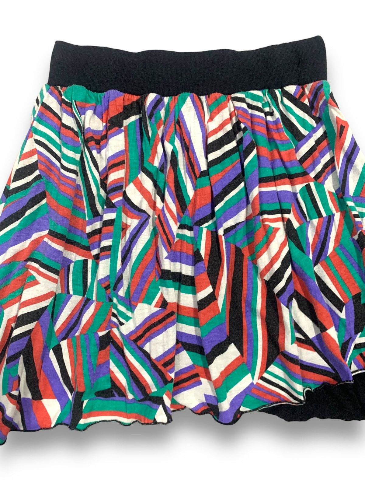 Japanese Brand Vintage Majestic Legon Geometric Stretchable Mini Skirt Size 26" / US 2 / IT 38 - 5 Thumbnail