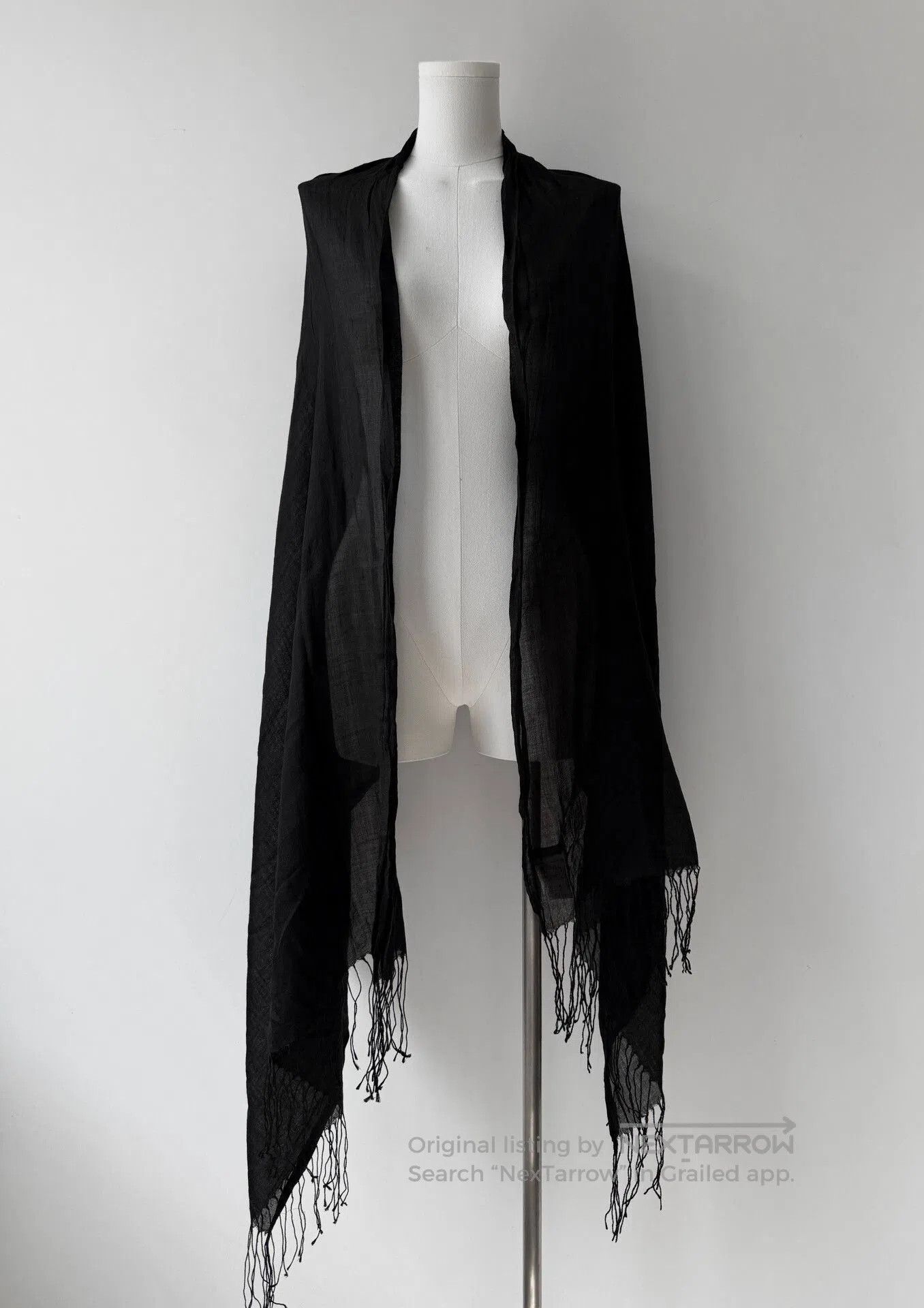 Yohji Yamamoto Yohji Yamamoto Y's 08SS Sheer Scarf. Size ONE SIZE - 5 Thumbnail