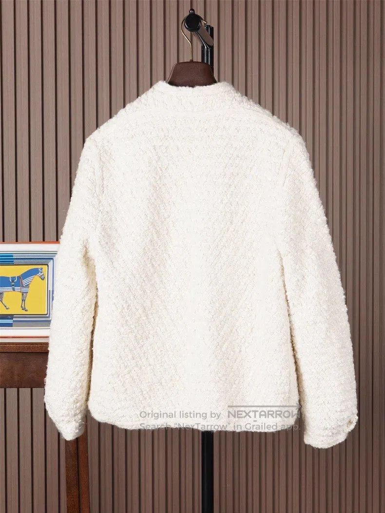 Loro Piana Loro Piana 2025SS Cashmere Blended Tweed Jacket Cardigan, Size XS / US 0-2 / IT 36-38 - 4 Thumbnail