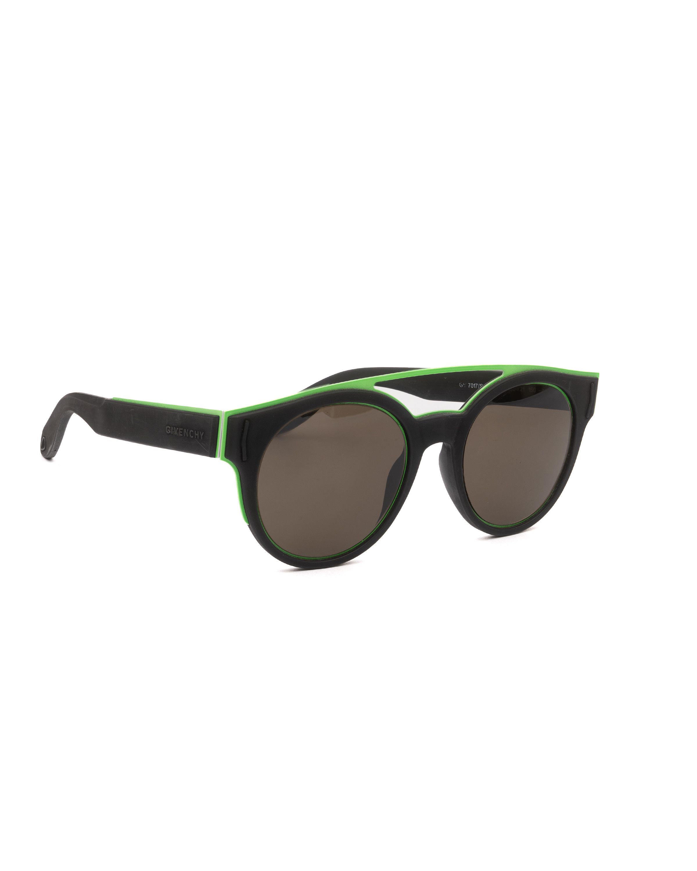Givenchy Givenchy Black & Green Round Sunglasses Size ONE SIZE - 3 Thumbnail