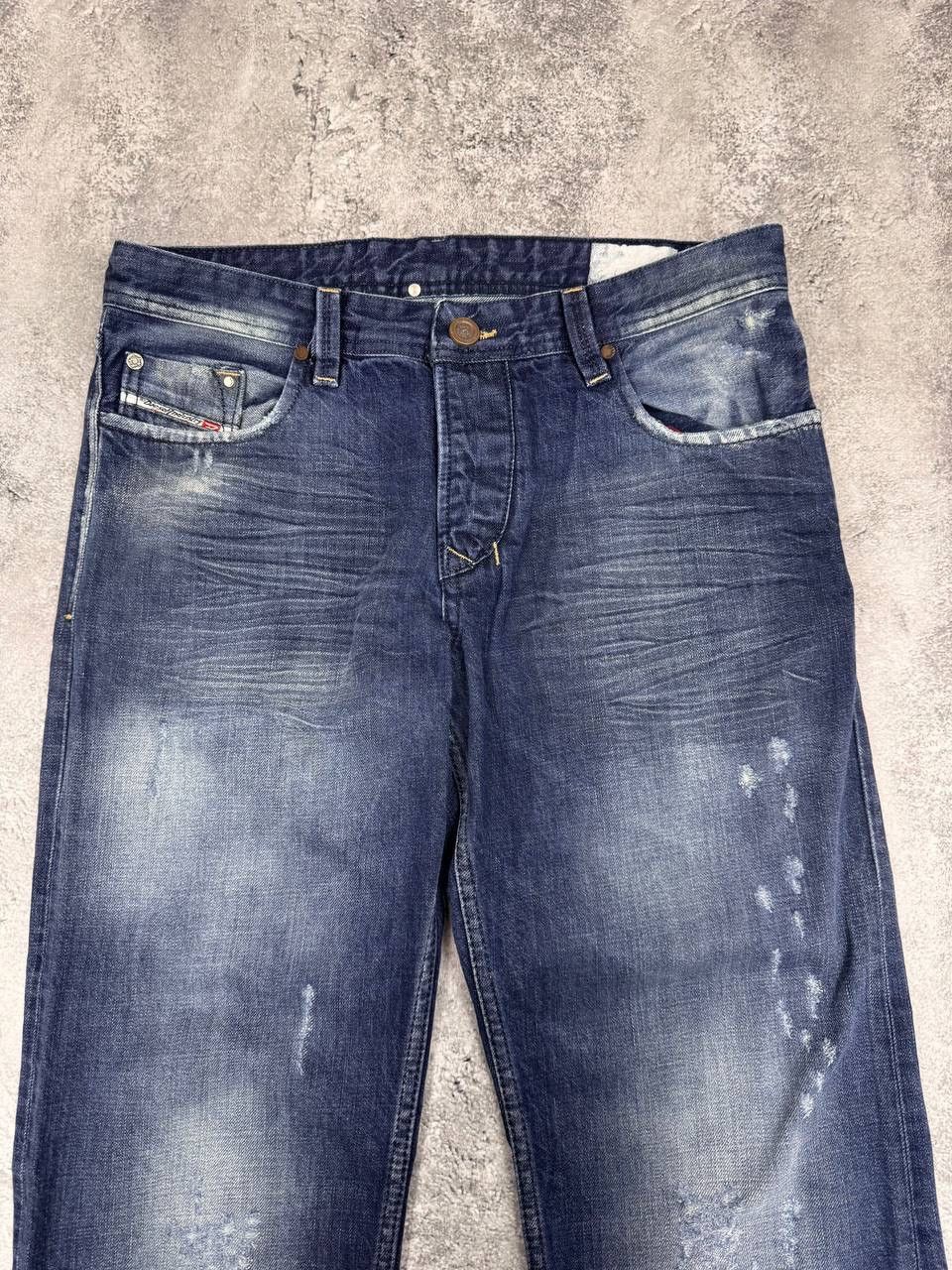 Diesel Diesel Men's Regular Straight Blue Jeans Size 32 Size US 32 / EU 48 - 7 Thumbnail
