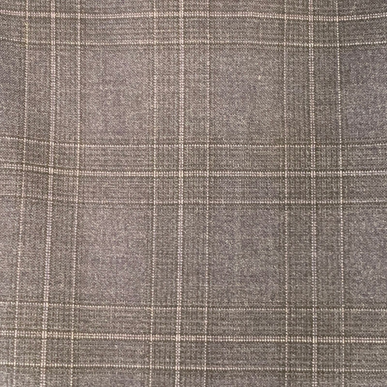 Emporio Armani Size 34 Navy Plaid Wool Slim Tapered Zip Fly Dress Pants Size US 34 / EU 50 - 2 Thumbnail