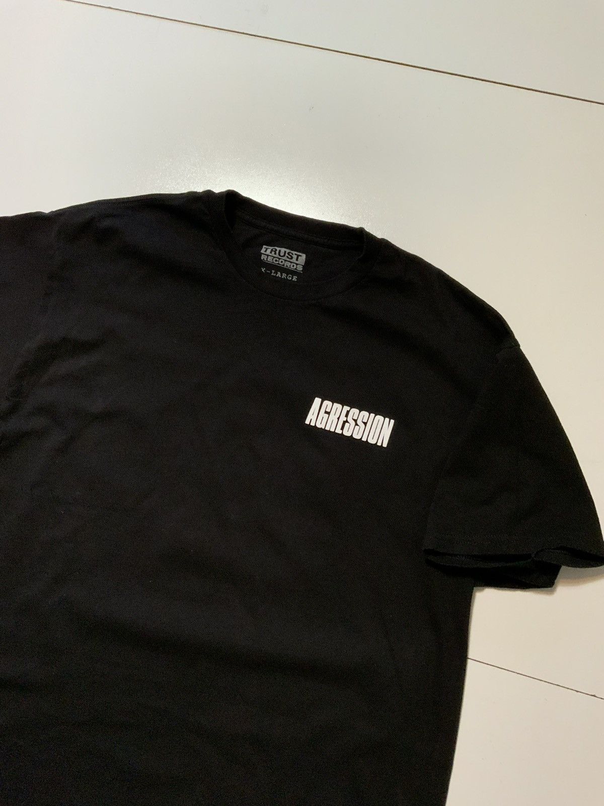 Band Tees Trust Records Agression Hardcore Punk Rock Band T-Shirt Size US XL / EU 56 / 4 - 4 Thumbnail