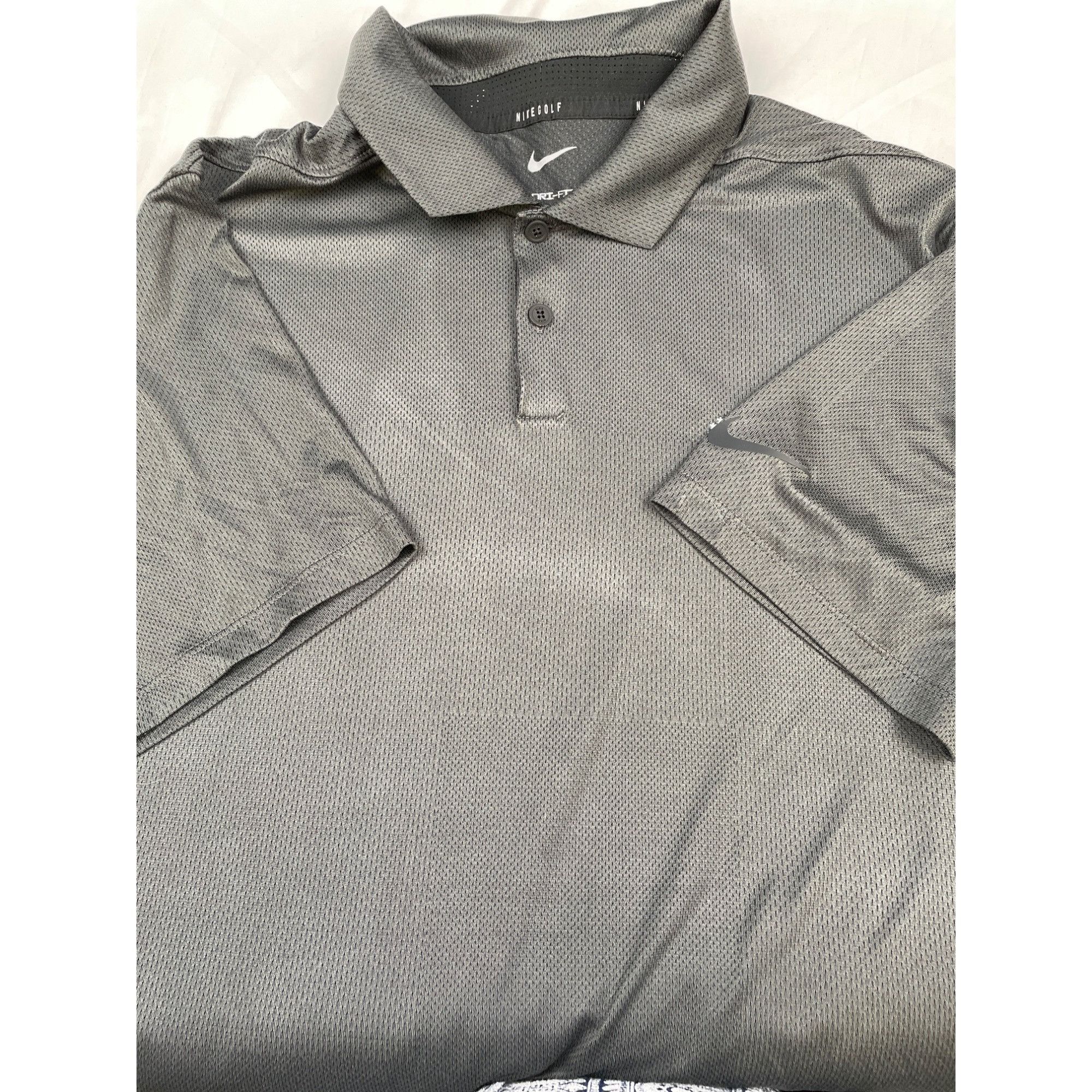 Nike Nike Golf Polo Men's Shirt, Short Sleeve, Gray, Dri Fit Siz Size US L / EU 52-54 / 3 - 6 Thumbnail
