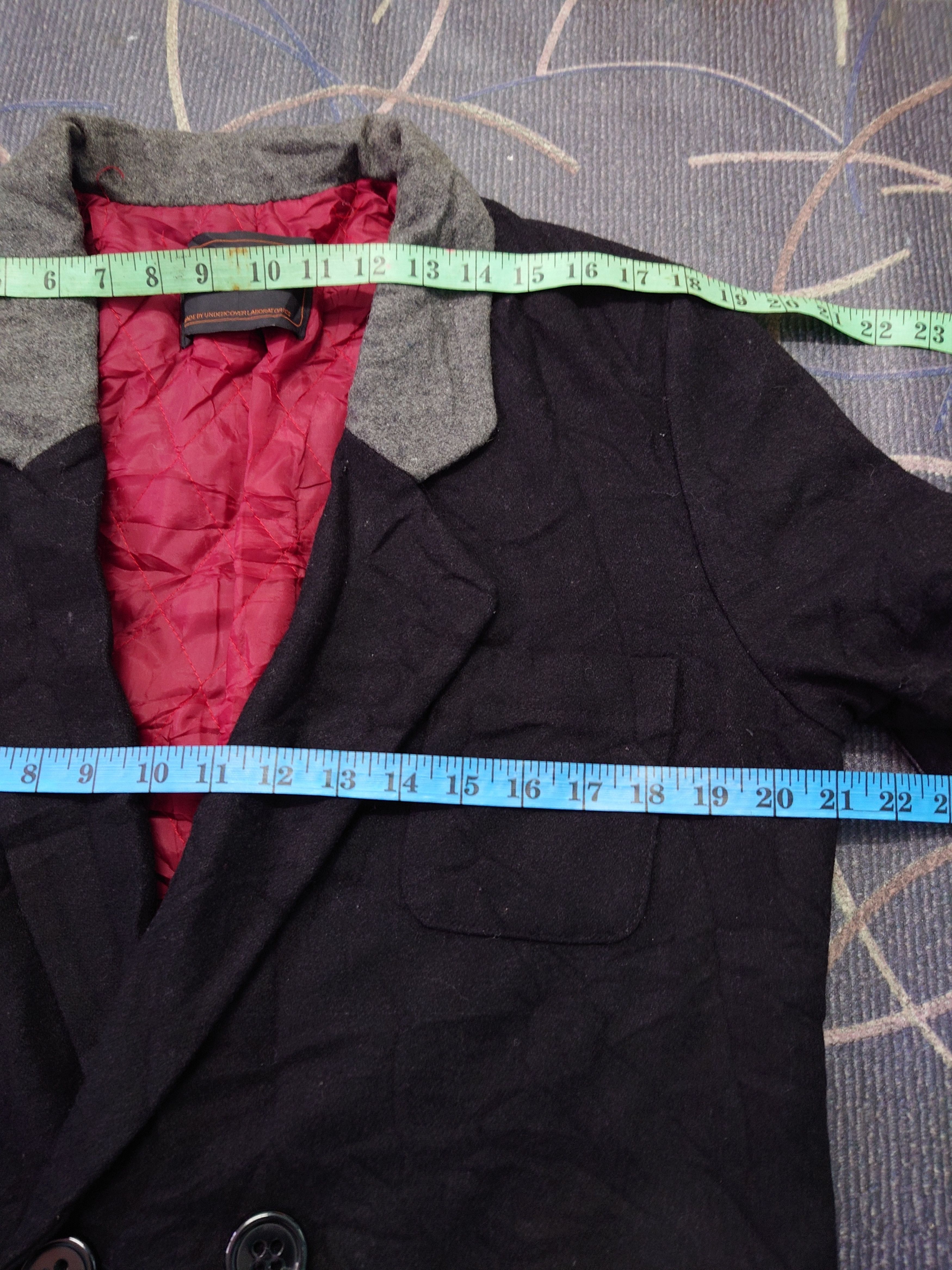 Undercover Undercoverism For Rebel 90s Distress Wool Blazer Jacket Size US M / EU 48-50 / 2 - 10 Thumbnail