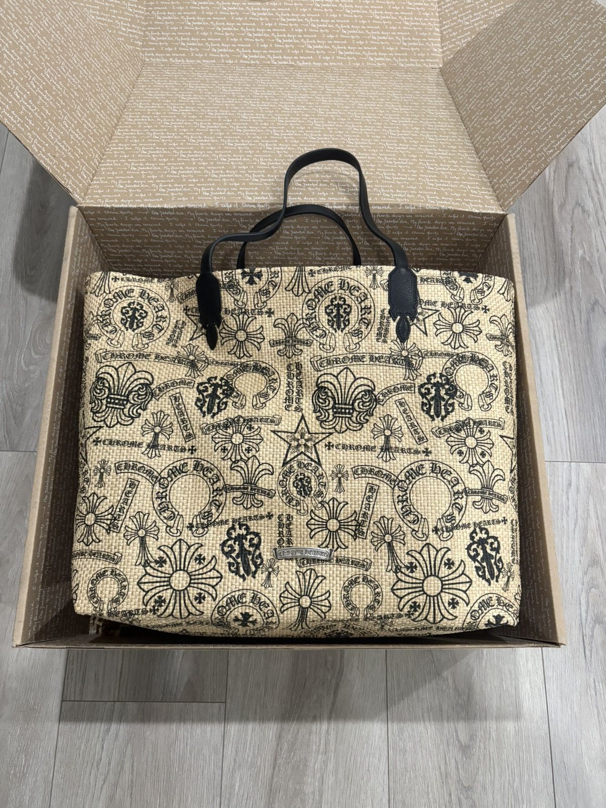 Chrome Hearts Chrome Hearts Woven Beach Horse Shoe Beach Bag