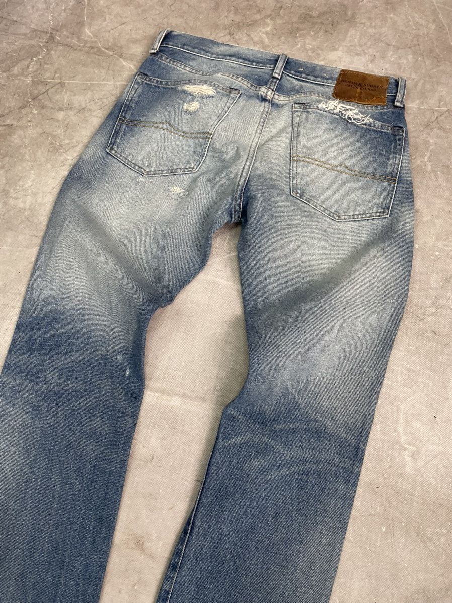 Polo Ralph Lauren Ralph Lauren Vintage Distressed Jeans Blue ripped pants Size US 32 / EU 48 - 10 Thumbnail
