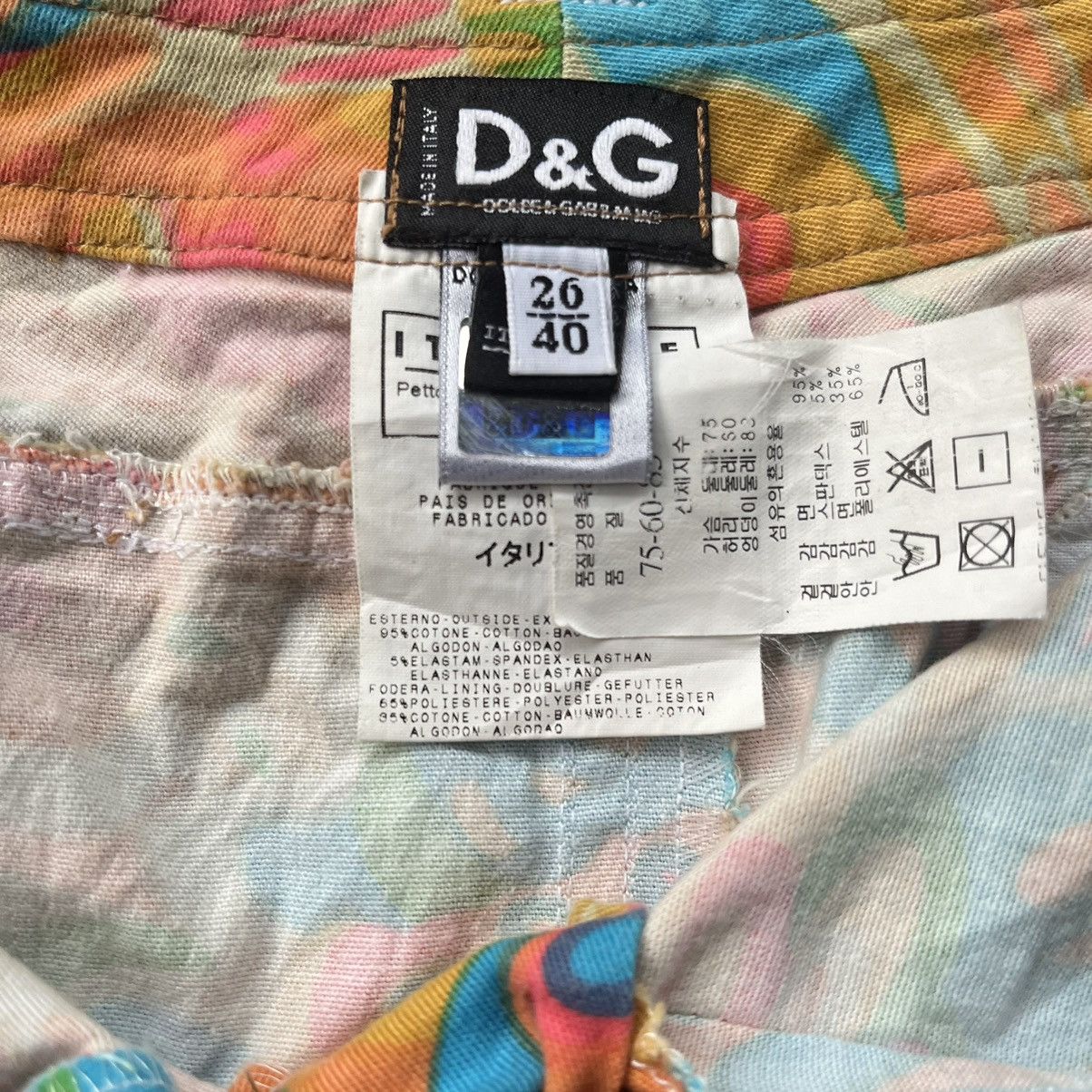 Dolce & Gabbana × Vintage Dolce & Gabbana Mini Skirt Size 29" - 11 Thumbnail