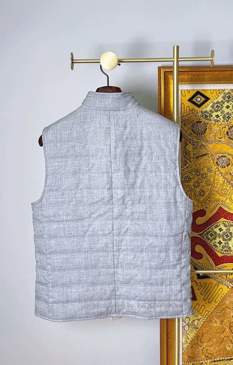 Brunello Cucinelli Brunello Cucinelli Linen wool down vest Size US S / EU 44-46 / 1 - 3 Thumbnail