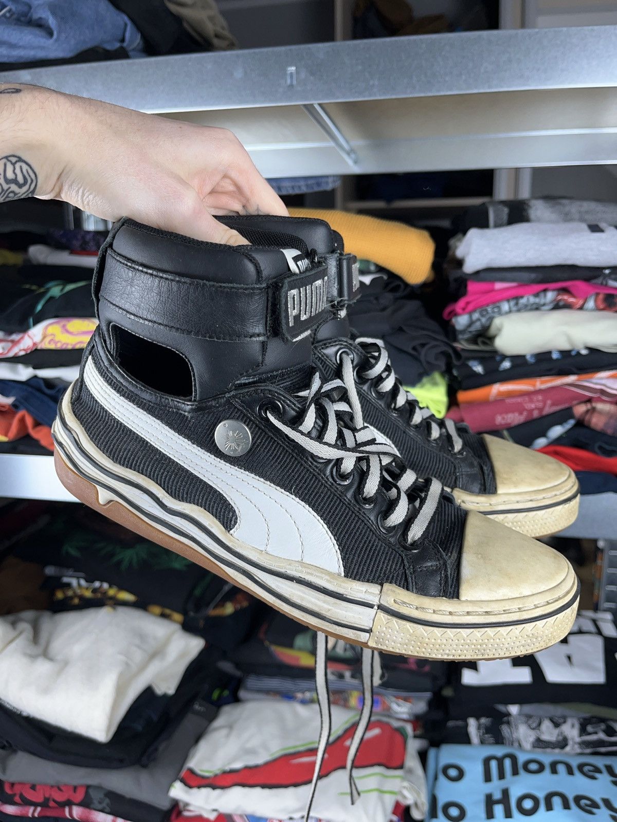 Puma Puma x mihara yasuhiro high top sneakers boxing style rare Grailed