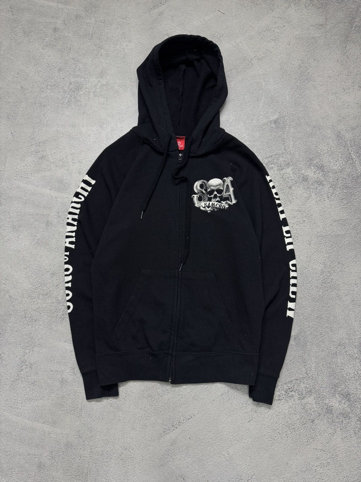 Vintage Vintage Ed Hardy Style Sons of Anarchy Zip Hoodie Size US M / EU 48-50 / 2 - 3 Thumbnail