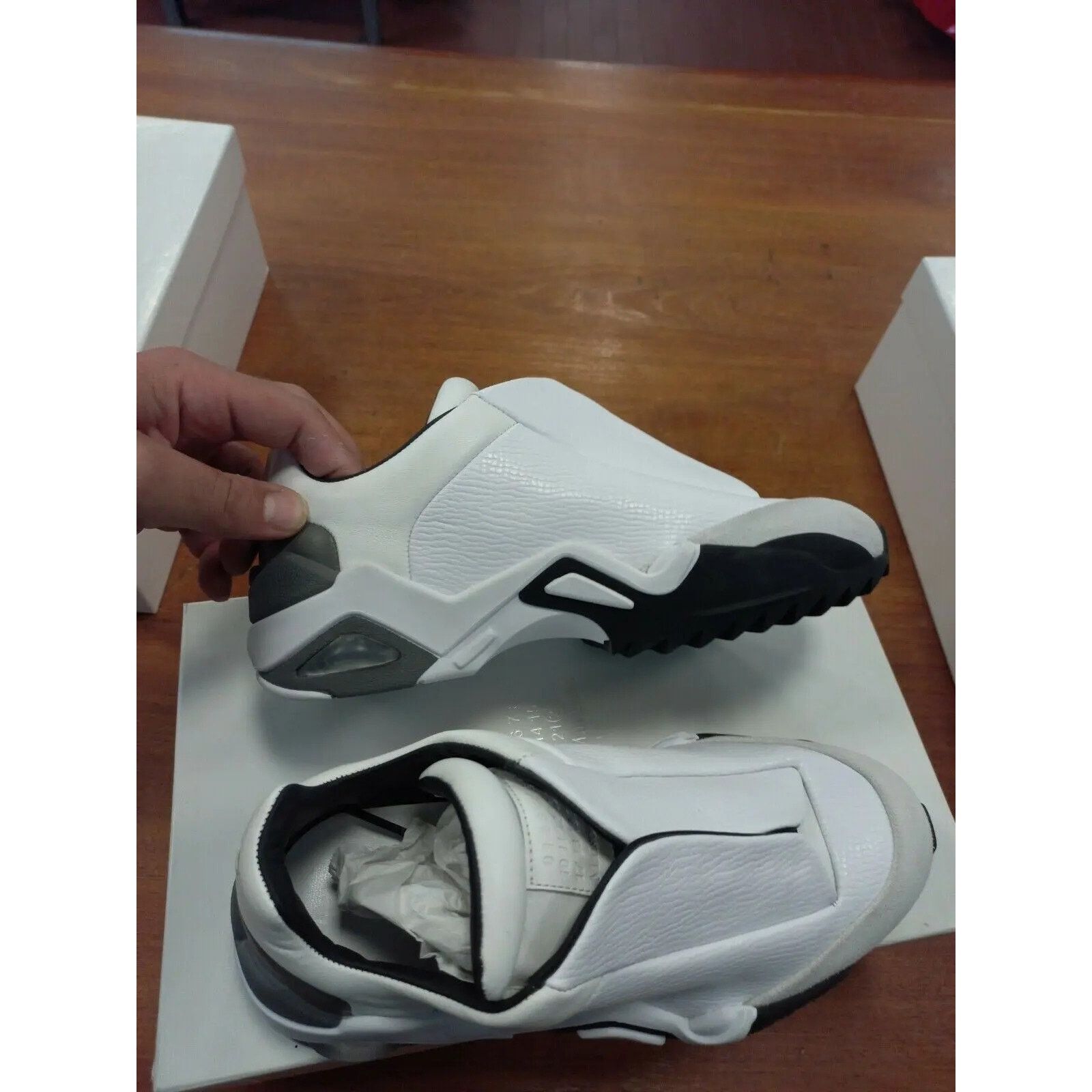 Maison Margiela o1rshd1 Sneakers S37WS0493 in White and Grey Size US 10 / EU 43 - 5 Thumbnail