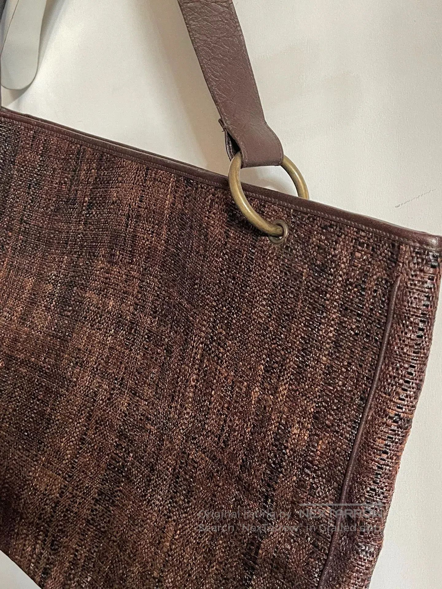 Dries Van Noten Dries Van Noten Woven Leather Asymmetrical Bag. Size ONE SIZE - 4 Thumbnail