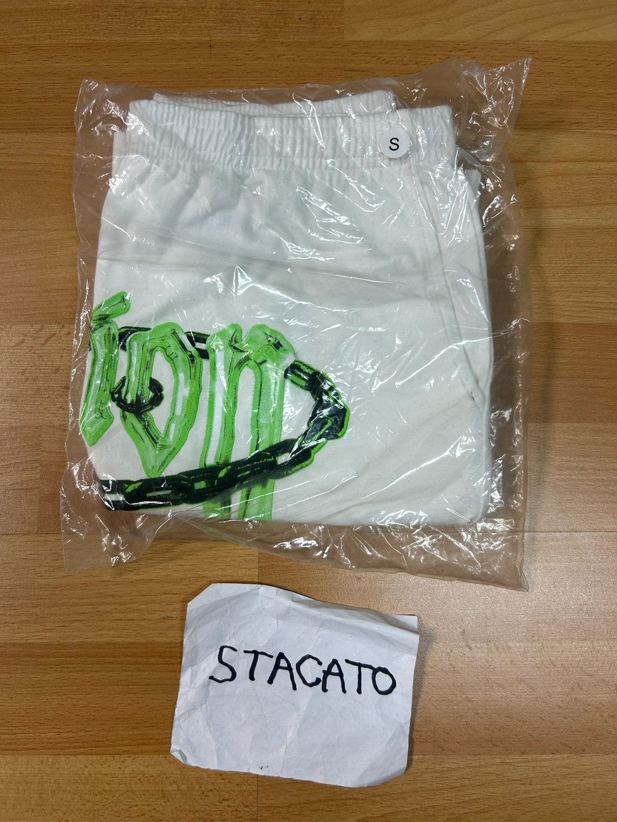 Other Fiction Y2K Chain Shorts White/Green Size US 30 / EU 46 - 2 Thumbnail