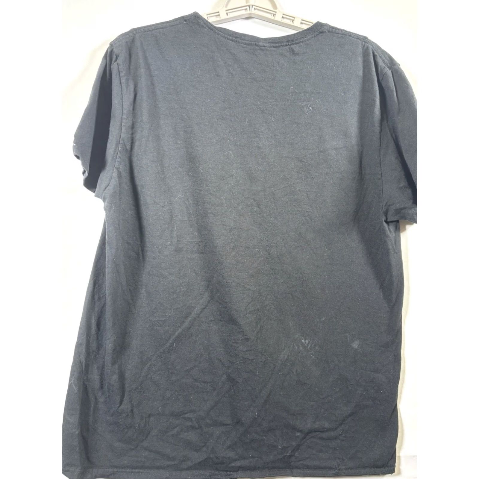 Vintage AC/DC T-Shirt Mens Large Black Back In Black World Tour 1980-1981 Graphic Tee Size US L / EU 52-54 / 3 - 8 Thumbnail