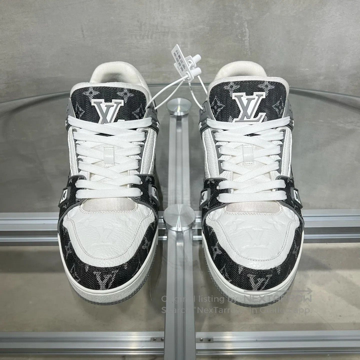Louis Vuitton Louis Vuitton Trainer White-Grey Jeans shoes Size US 9.5 / EU 42-43 - 2 Thumbnail