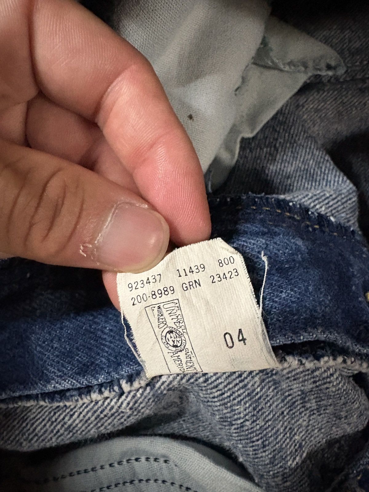 Lee Vintage 80s Lee Made In Usa Denim Jeans Size 36x30 Size US 36 / EU 52 - 7 Thumbnail