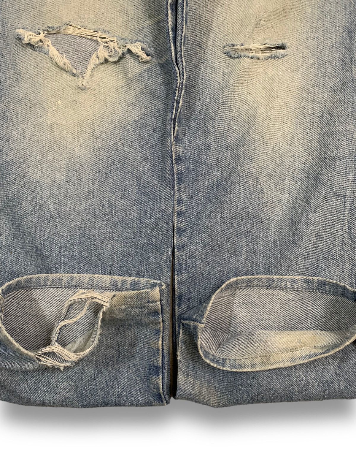 JNCO Vintage Japanese Brand Pool Blue Wash Baggy Distressed Jeans Size US 32 / EU 48 - 9 Thumbnail