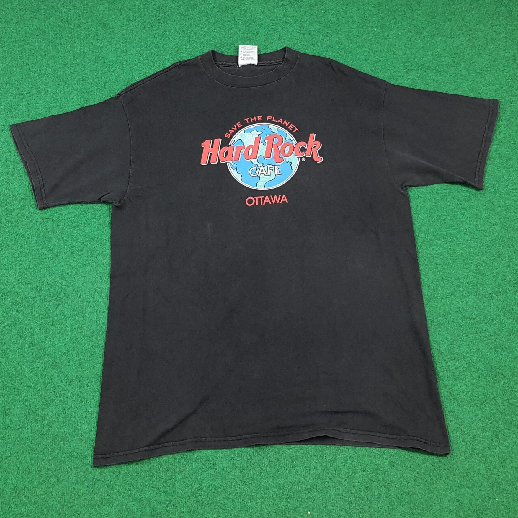 Tultex Vintage Tultex Hard Rock Cafe Ottowa Canada Tshirt C301N15 Size US XL / EU 56 / 4 - 1 Thumbnail