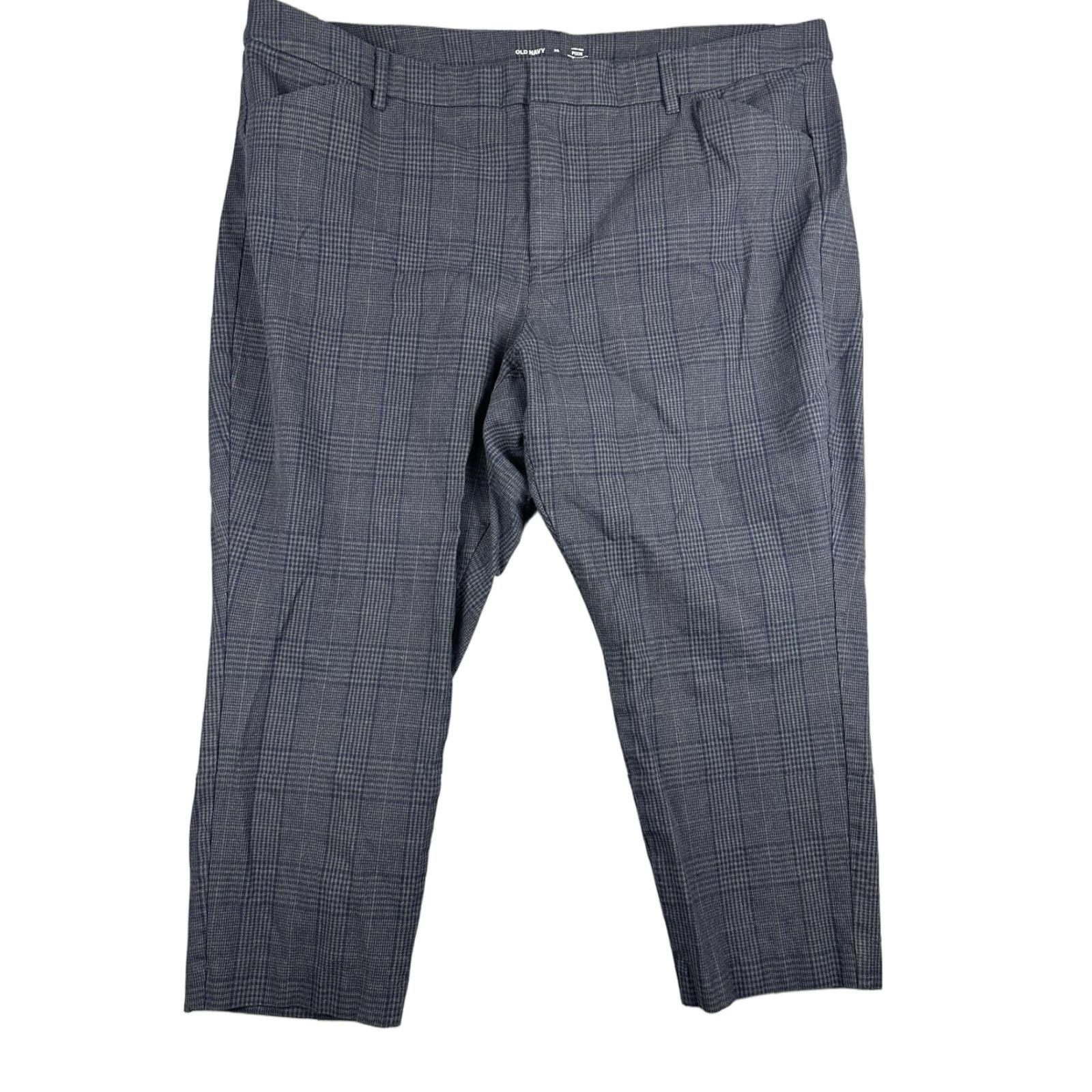 Old Navy Old Navy Womens Pants 26 Gray High Rise Pixie Ankle Slim Plaid Stretch Work Size 26" / US 2 / IT 38 - 1 Thumbnail