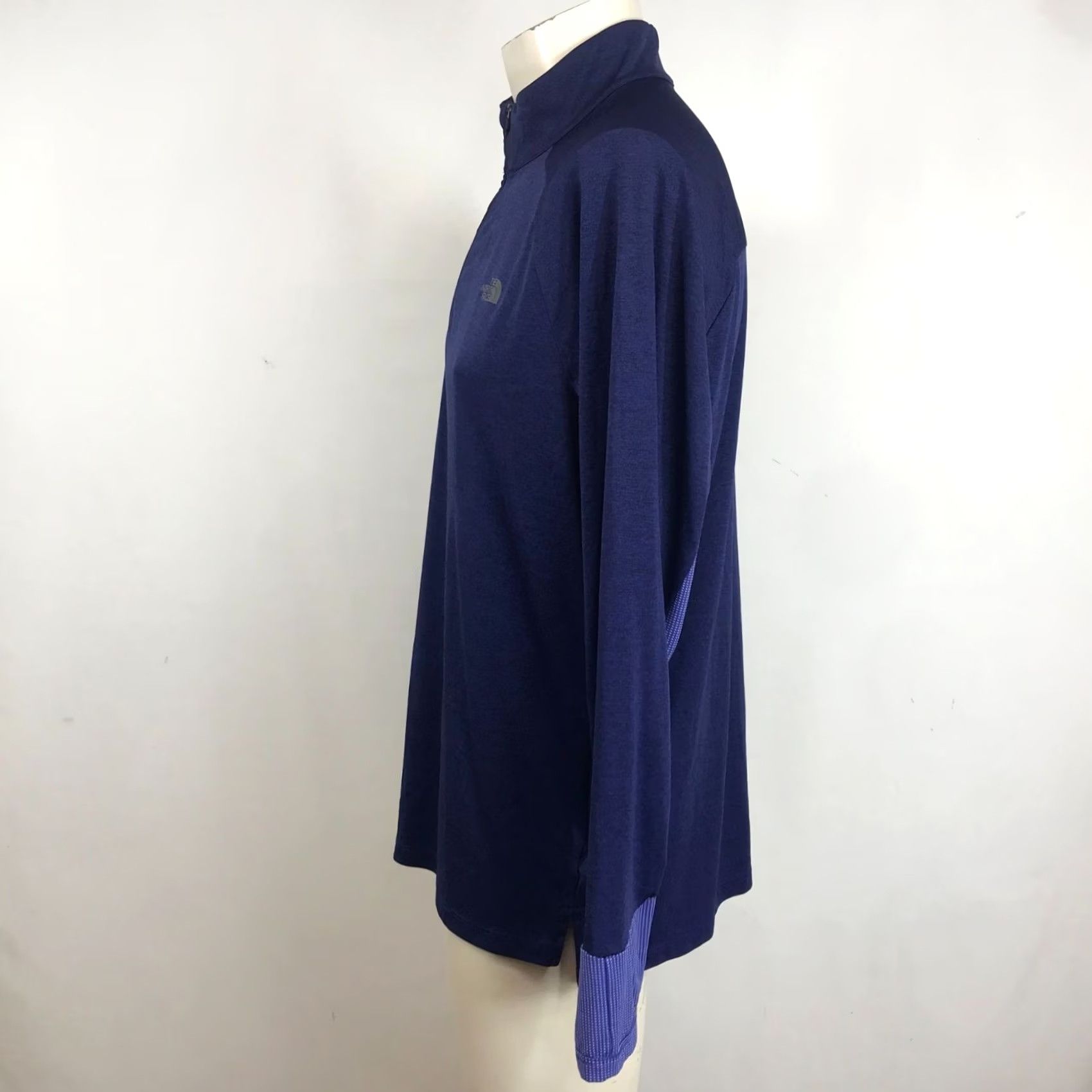 The North Face THE NORTH FACE Men XL Blue Long Sleeve 1/4 Zip FlashDry Shirt Size US XL / EU 56 / 4 - 6 Thumbnail