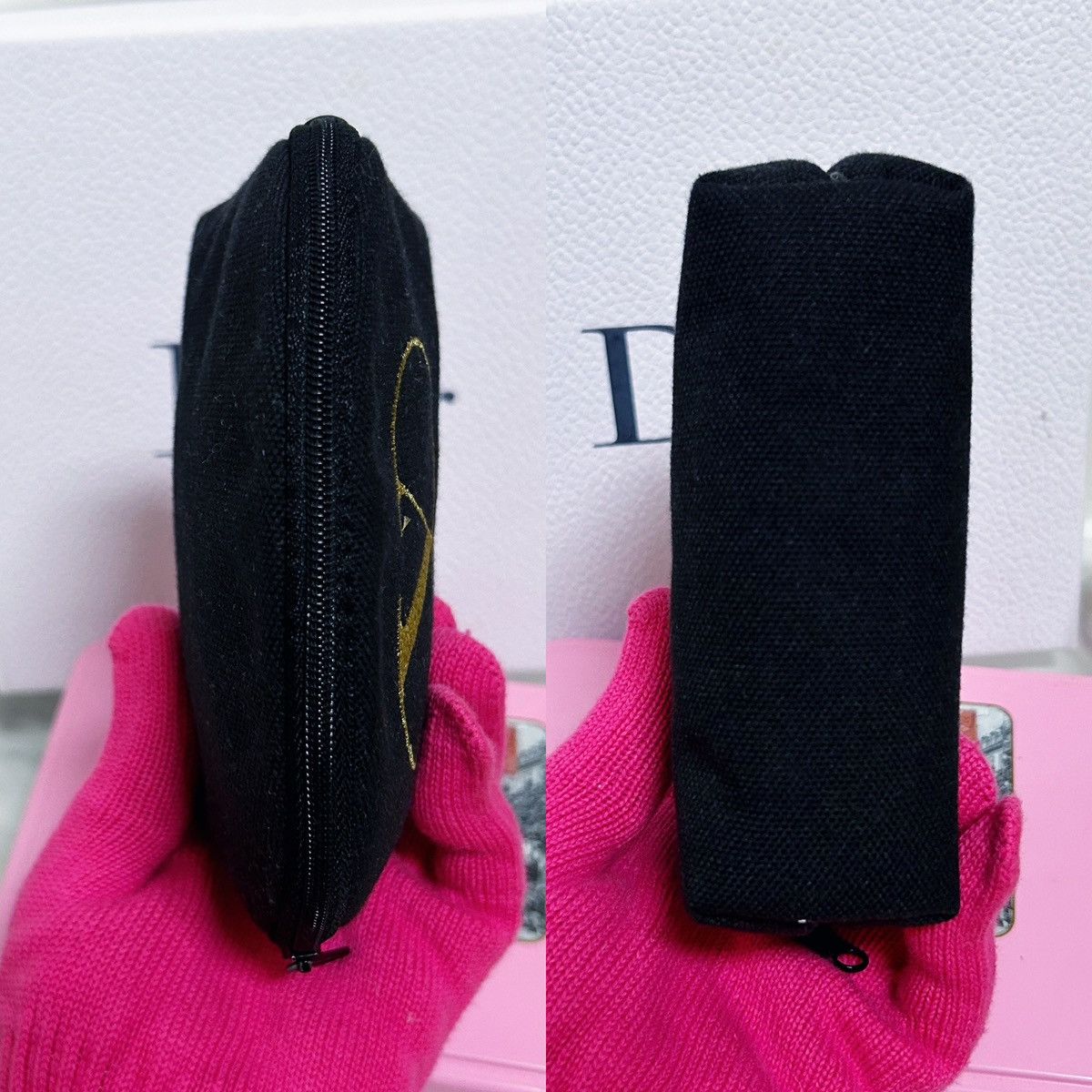 Valentino Authentic Valentino Garavani Mini V Logo Cosmetic Bag Size ONE SIZE - 9 Thumbnail