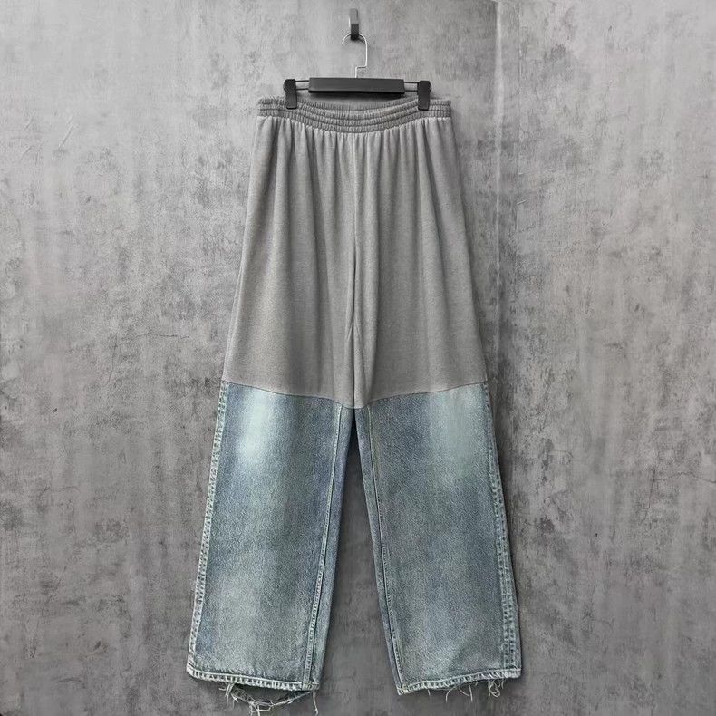 Balenciaga Balenciaga size S Patchwork Denim Pants Size US 27 - 1 Thumbnail