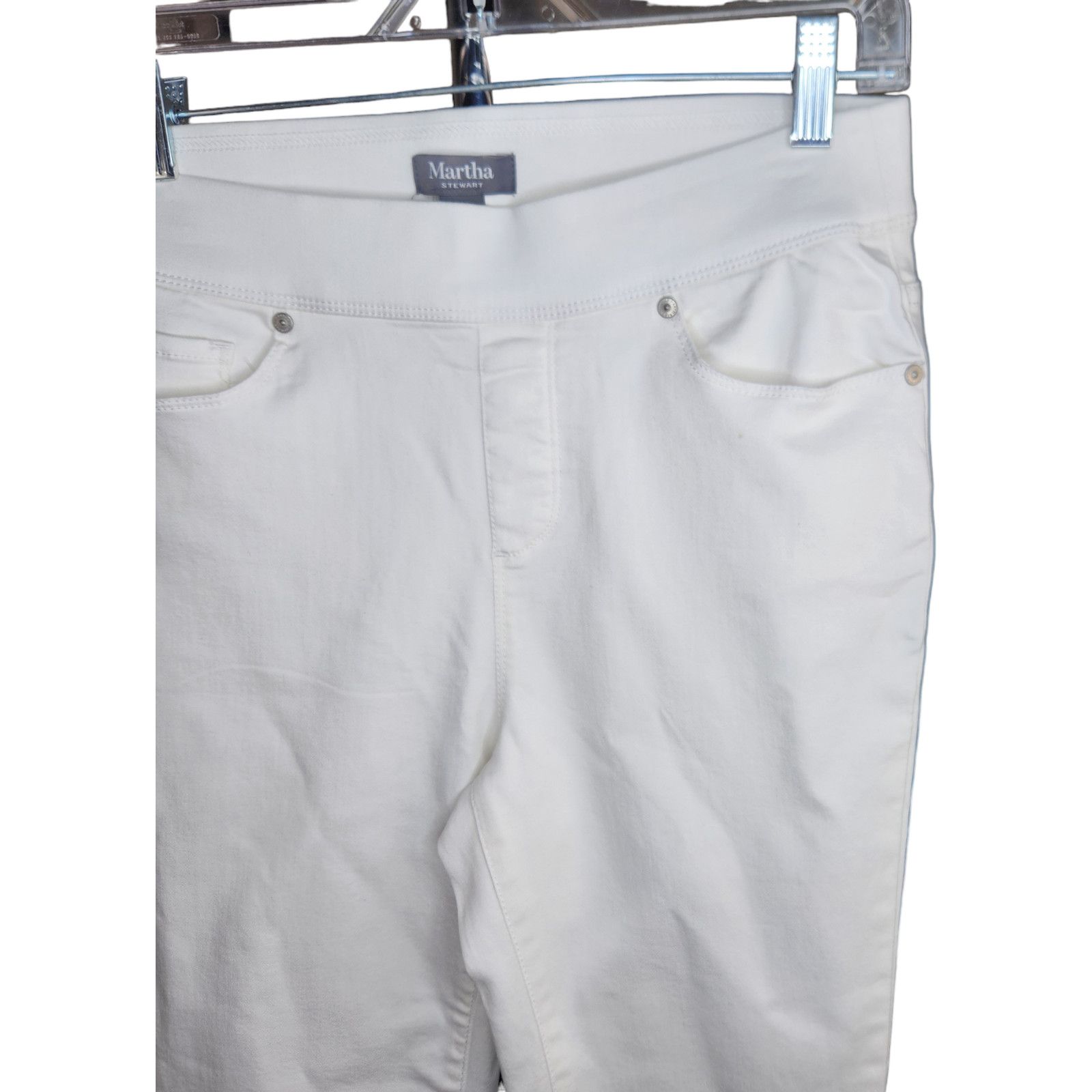 Other Martha Stewart Women's Jeans Size 4 Tall Knit Denim Ankle Size 27" / US 4 / IT 40 - 10 Thumbnail