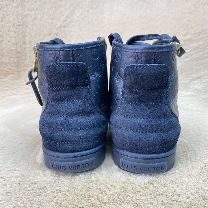 Louis Vuitton Louis Vuitton Rivoli Leather High-Top Sneakers -2508 Size US 5 / EU 37 - 3 Thumbnail