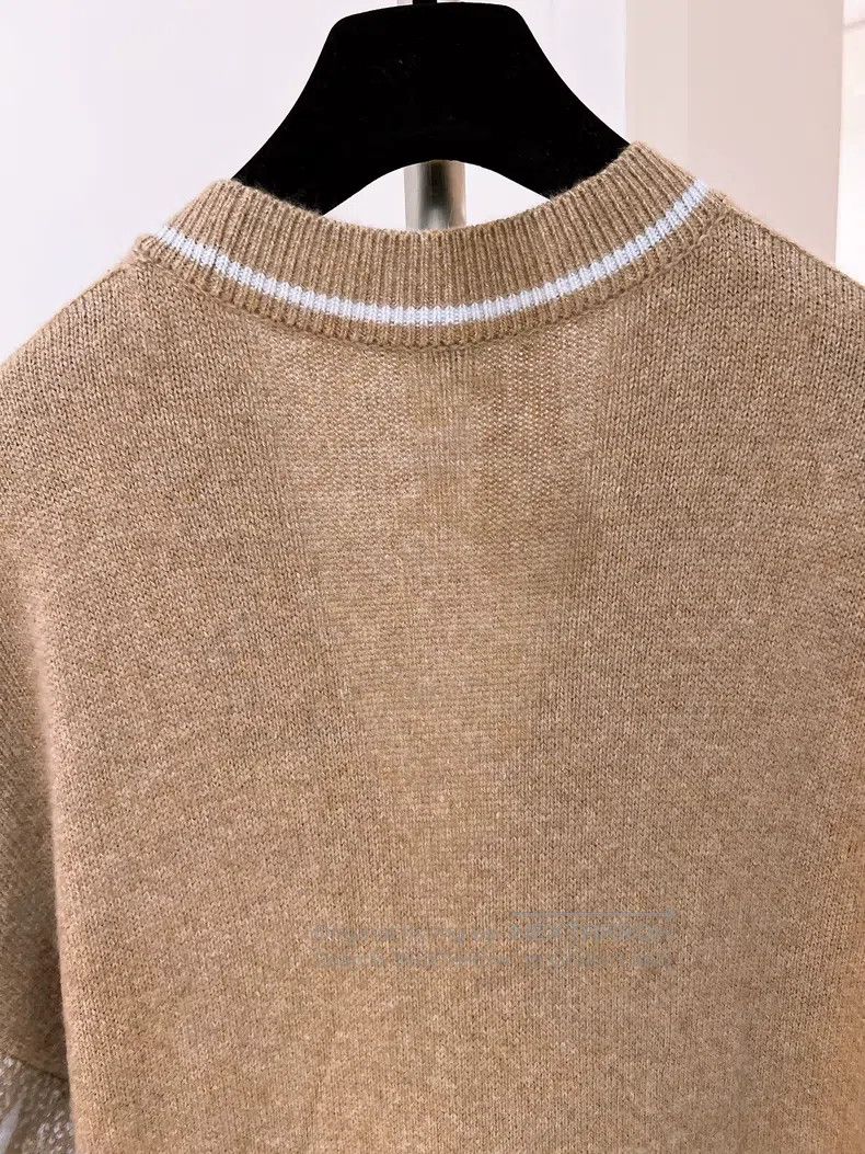 Hermes Hermes Camel Color Snowflake Cashmere Cardigan Size XXS / US 00 / IT 34 - 5 Thumbnail