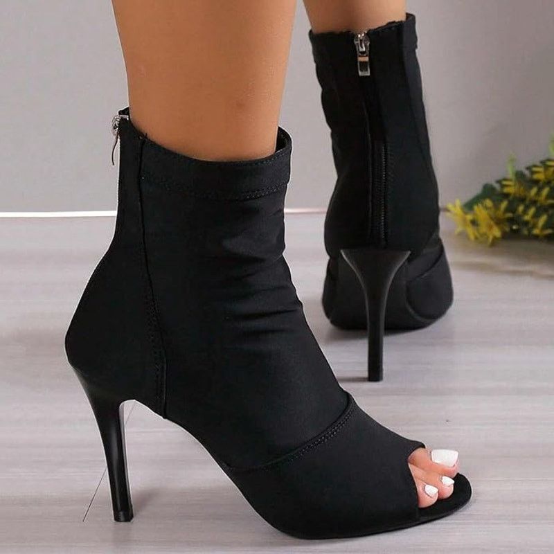 Other Women Ankle Boots Open Toe Fashion Platform High Heels Size US 8 / IT 38 - 1 Thumbnail