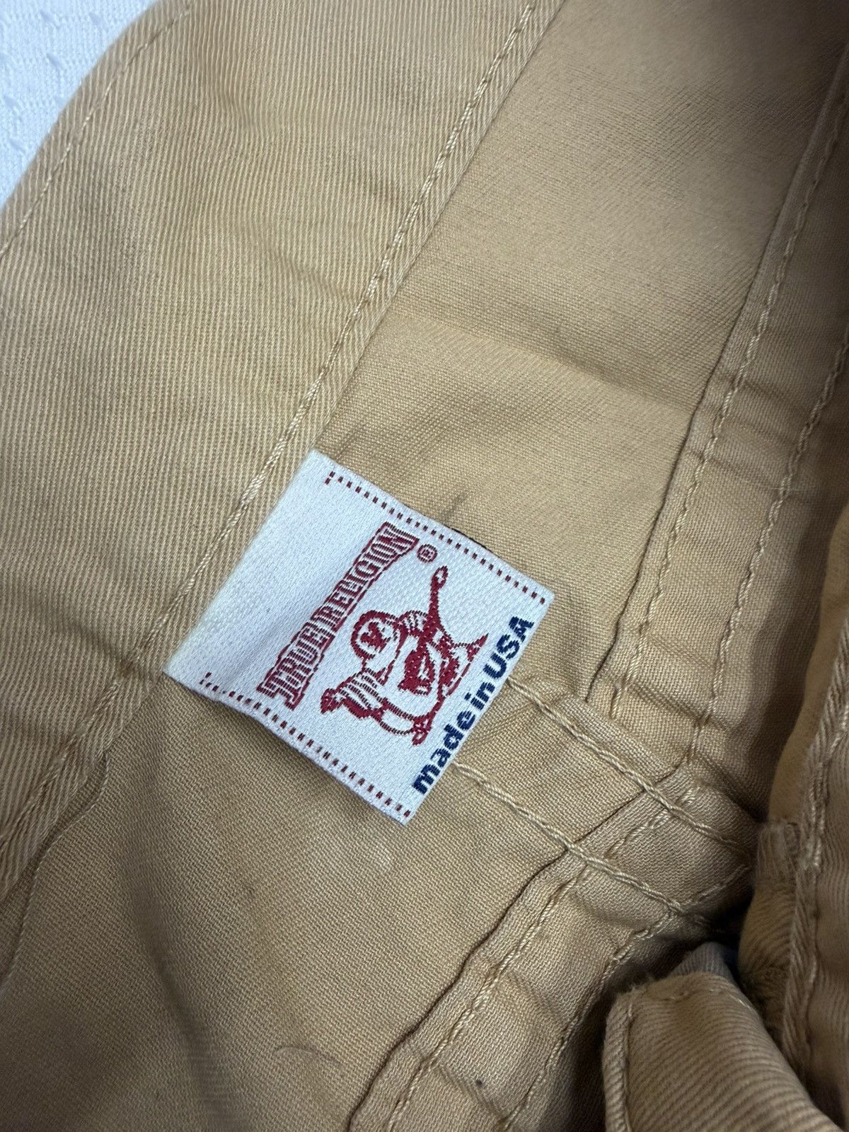 True Religion True Religion Joey Super T Khaki Denim Pants - Made in USA Size US 42 / EU 58 - 6 Thumbnail
