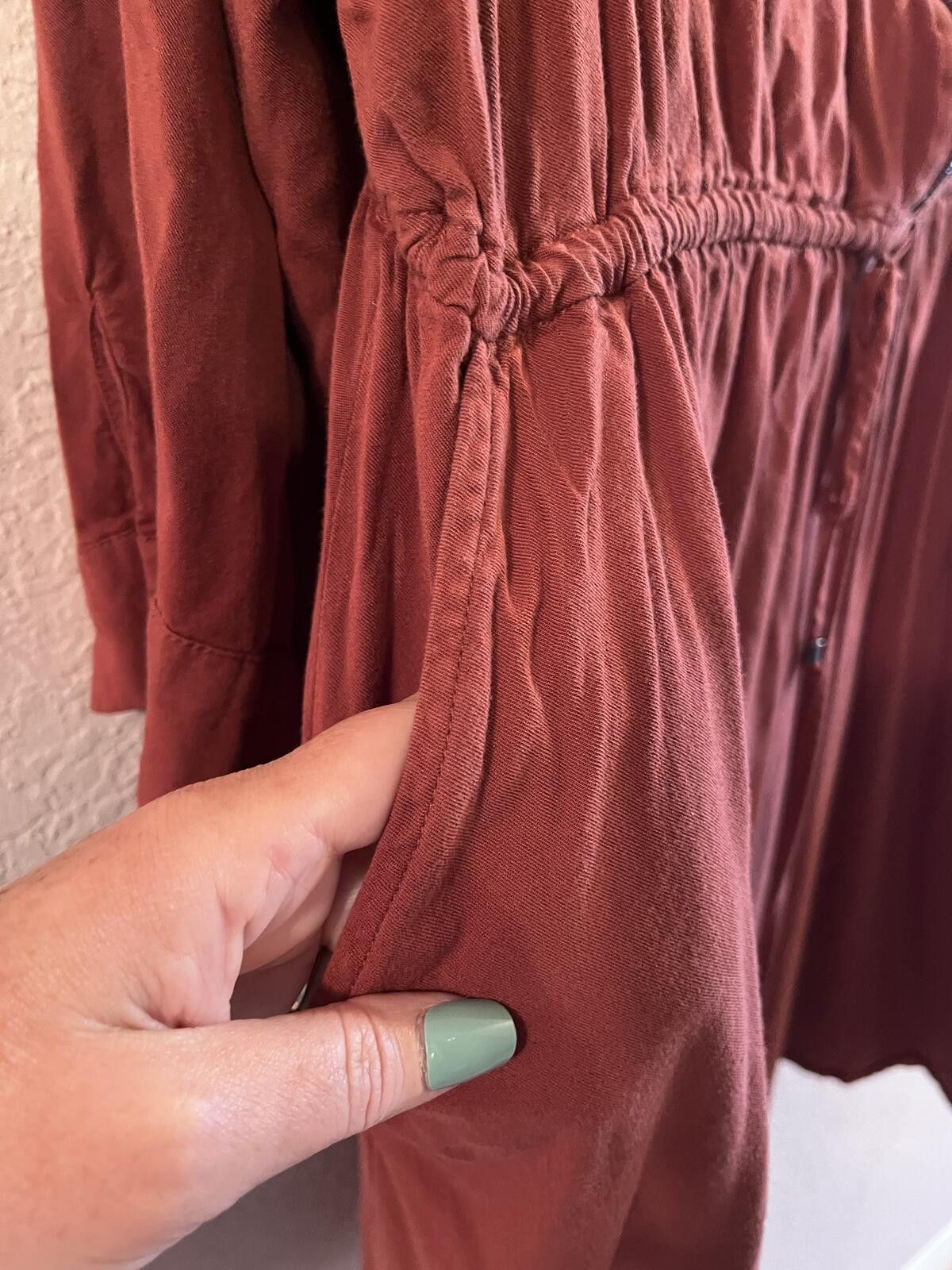 Other Torrid Rust Zip Front Drawstring Waist Dress Size XL / US 12-14 / IT 48-50 - 9 Thumbnail