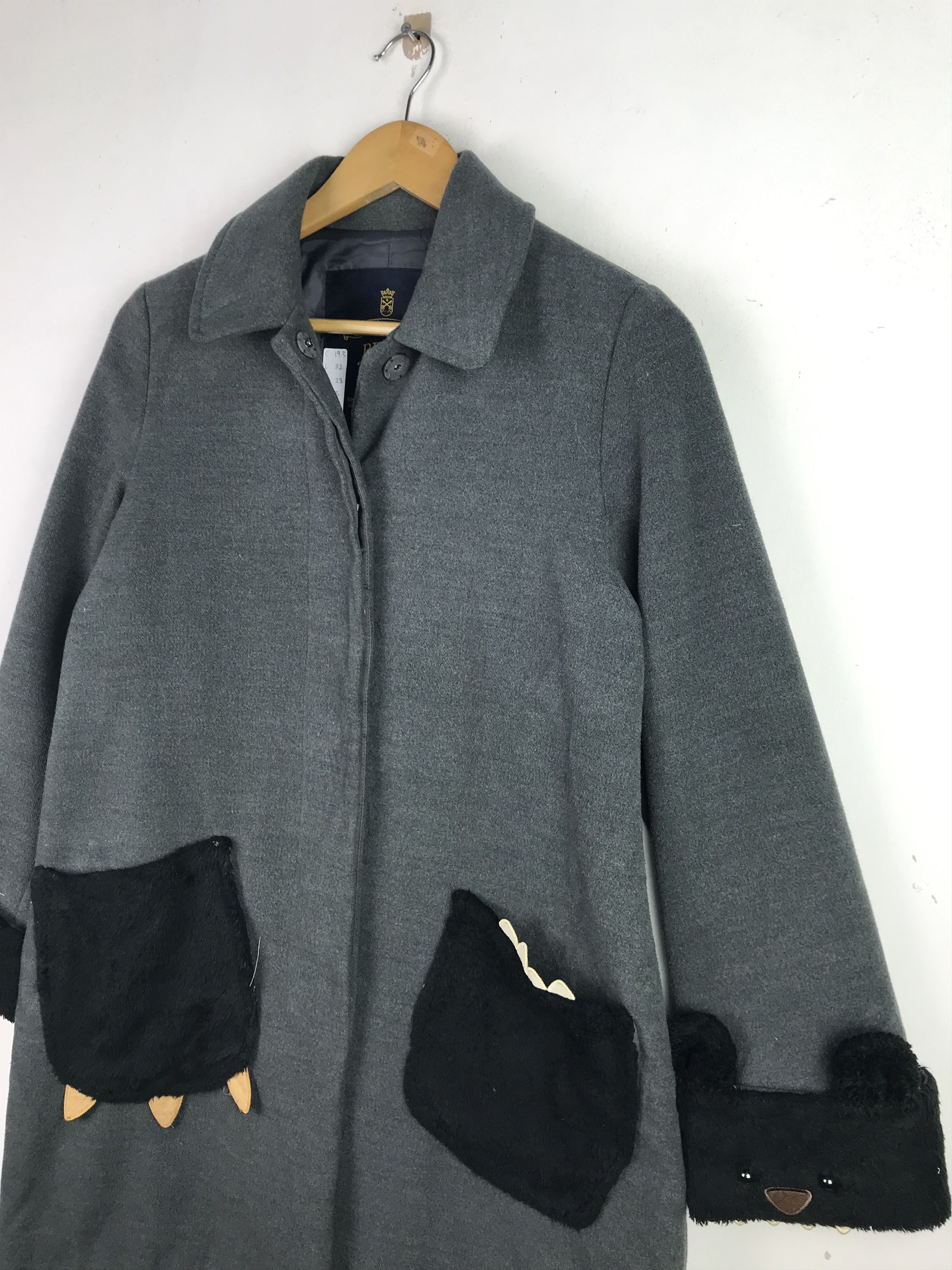 Japanese Brand × Vintage Vintage Rivet & Surge Rare Design Wool Long Jacket Size US M / EU 48-50 / 2 - 6 Thumbnail