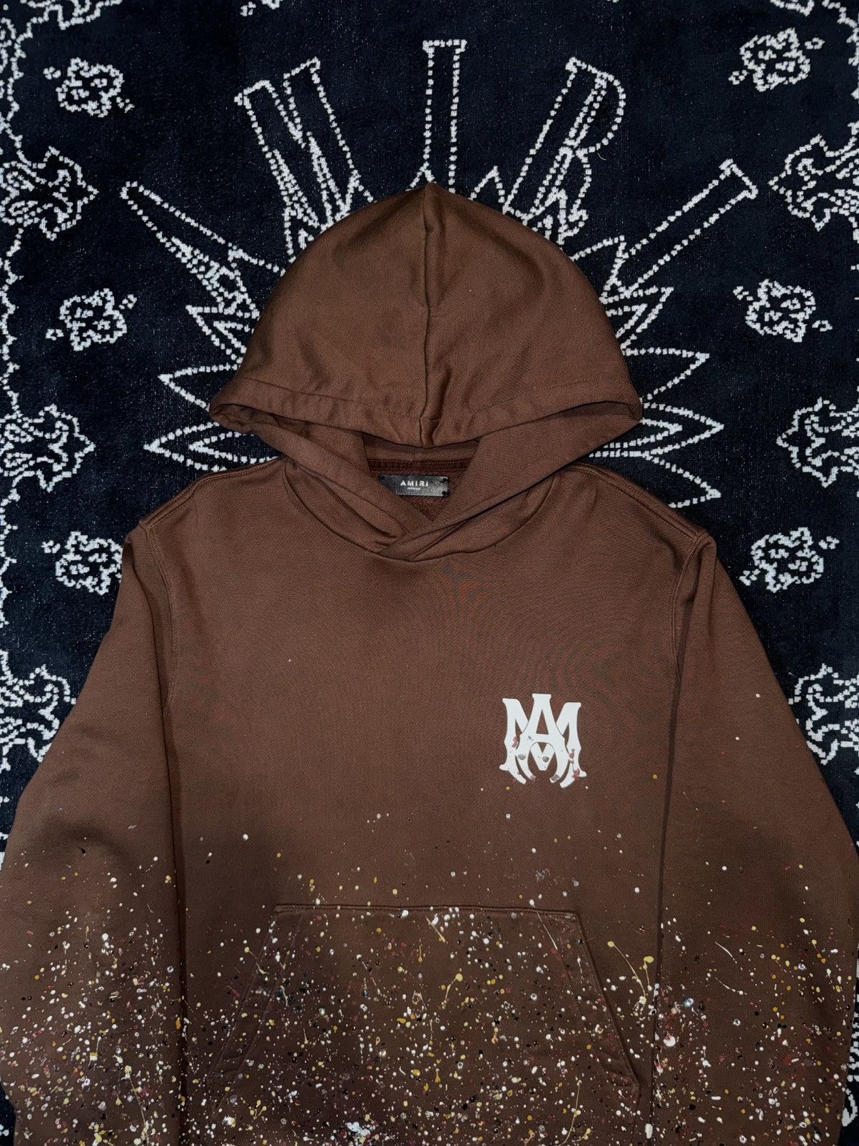 Amiri Amiri Crystal Paint Splatter Hoodie Size US L / EU 52-54 / 3 - 9 Thumbnail