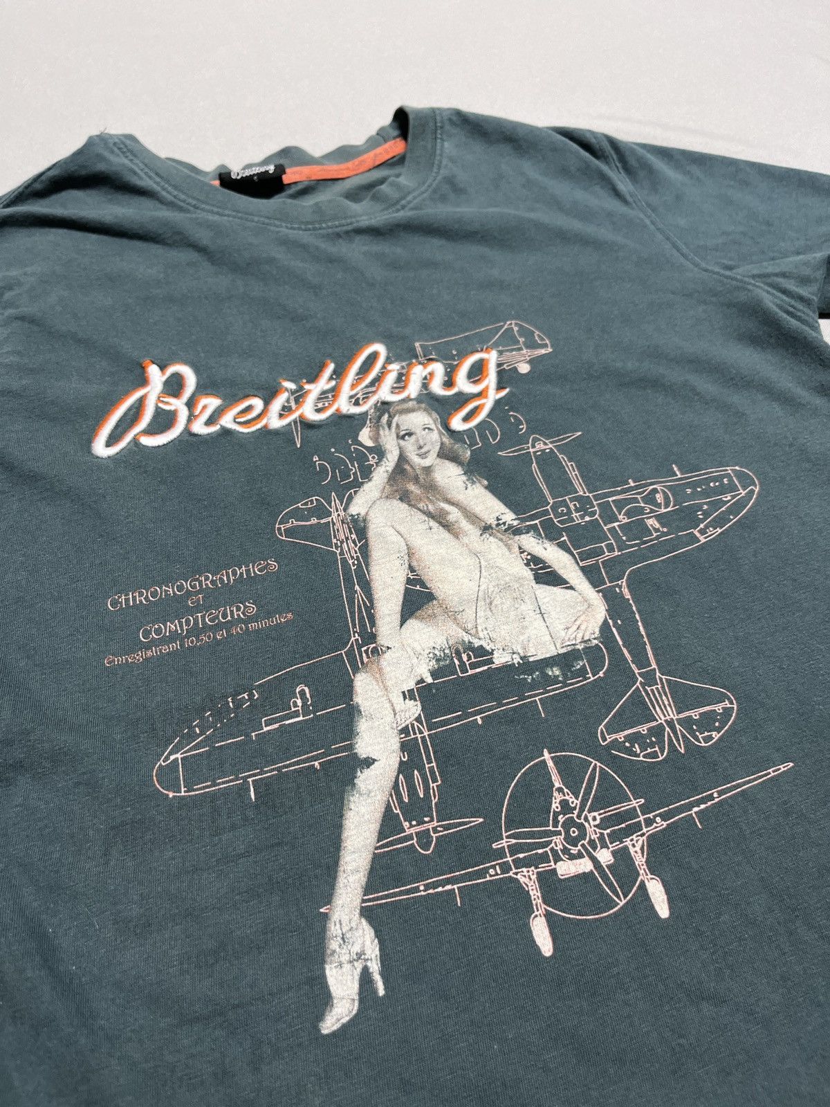Breitling Breitling Pin-up Girl Plane T-shirt Size US S / EU 44-46 / 1 - 3 Thumbnail