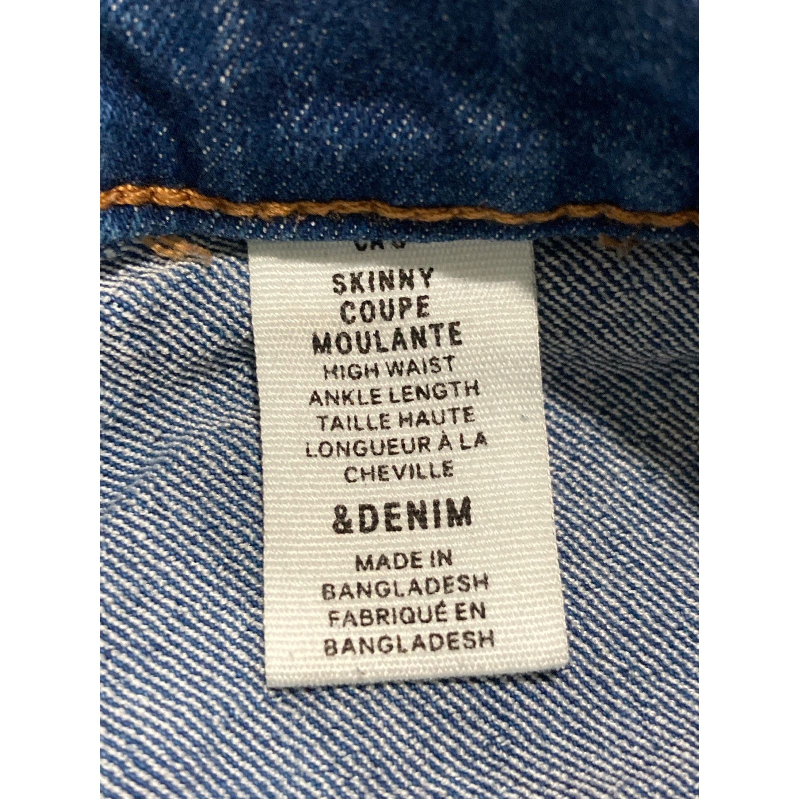 Other Women's High Waisted Skinny Ankle Jeans Blue Size 8 Slim Fit Size 30" / US 8 / IT 44 - 3 Thumbnail