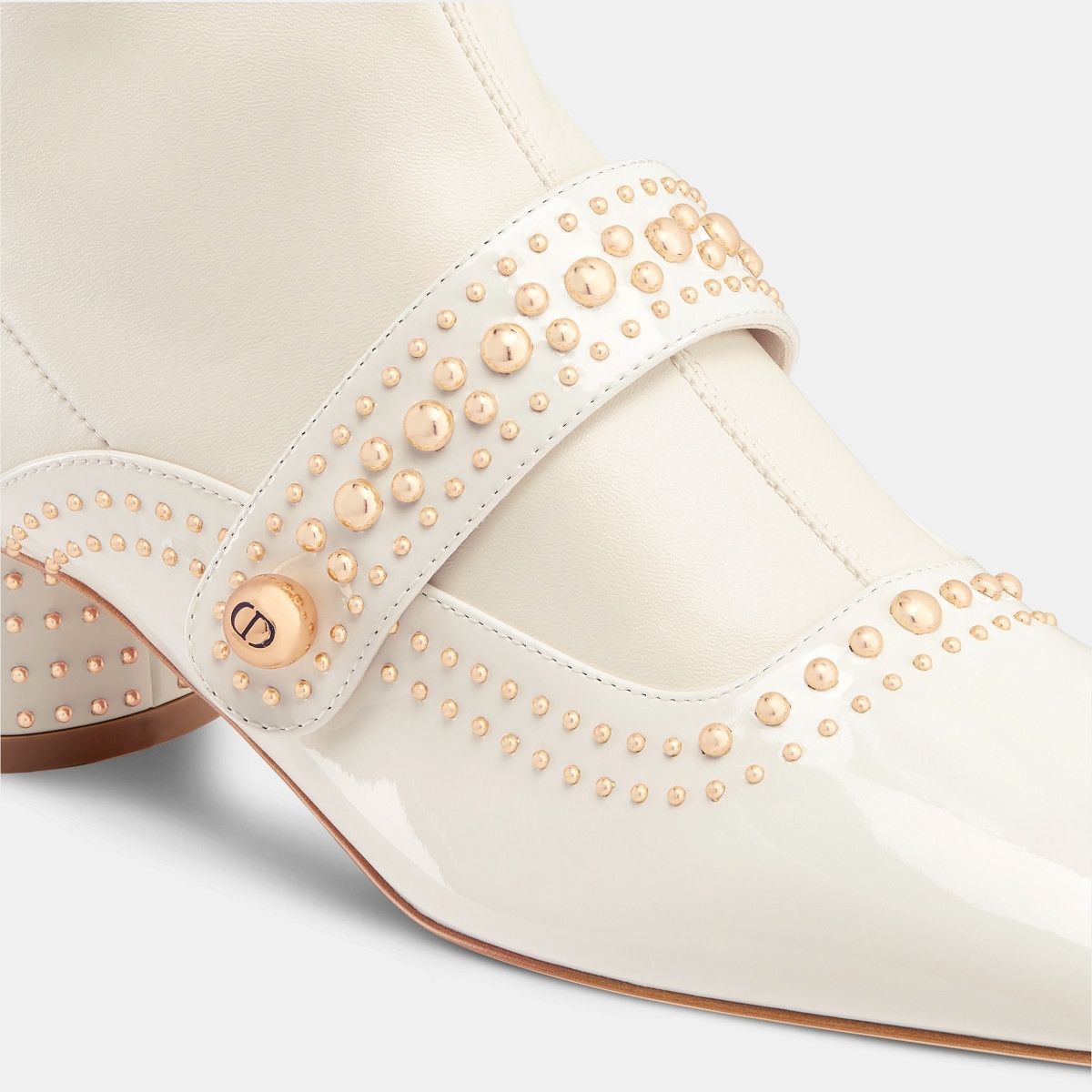Dior o1w1db10326 Belle D-Heeled Boot in White Size US 8 / IT 38 - 4 Thumbnail